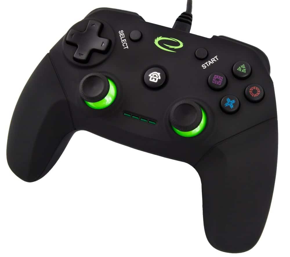 Gamepad Esperanza Vanquisher (PC, PS3; czarny, zielony)