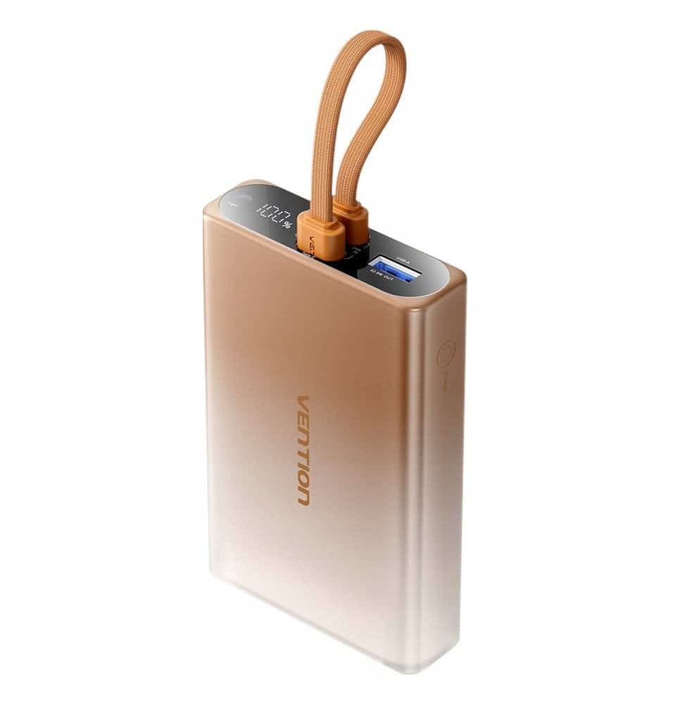 Powerbank Vention 10000 mAh USB-C + Lightning + USB-A 22,5W
