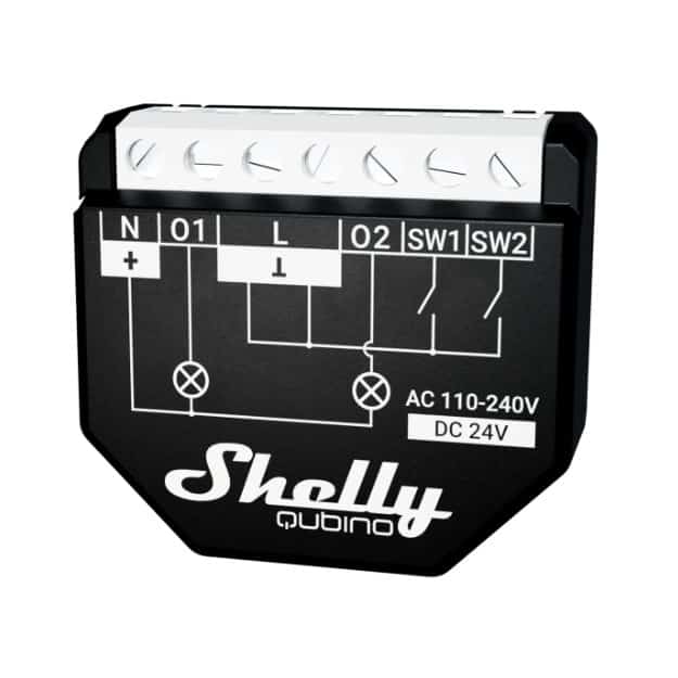 Dwukanałowy sterownik Z-Wave Shelly Qubino Wave 2PM