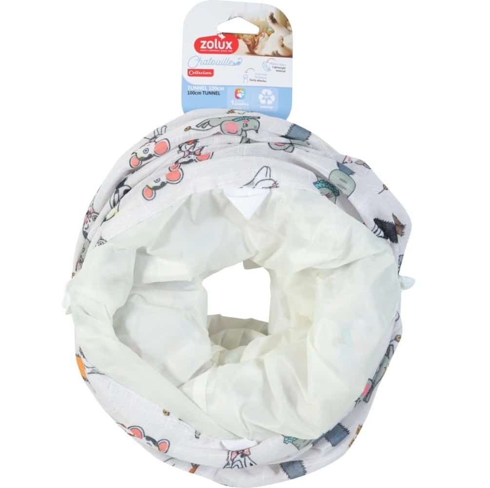 ZOLUX CHATOUILLE - Tunel wzoru koty i myszy 100cm