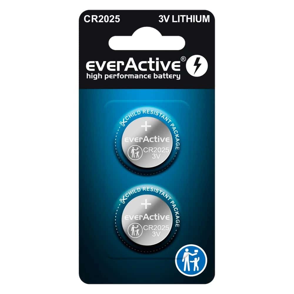EVERACTIVE BATERIE LITOWE MINI CR2025 2SZT.