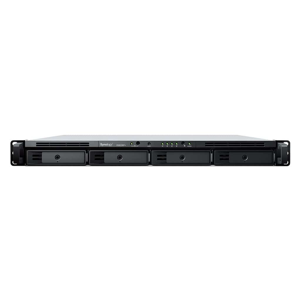 NAS Synology RS822RP+; 1U RACK; AMD Ryzen V1500B