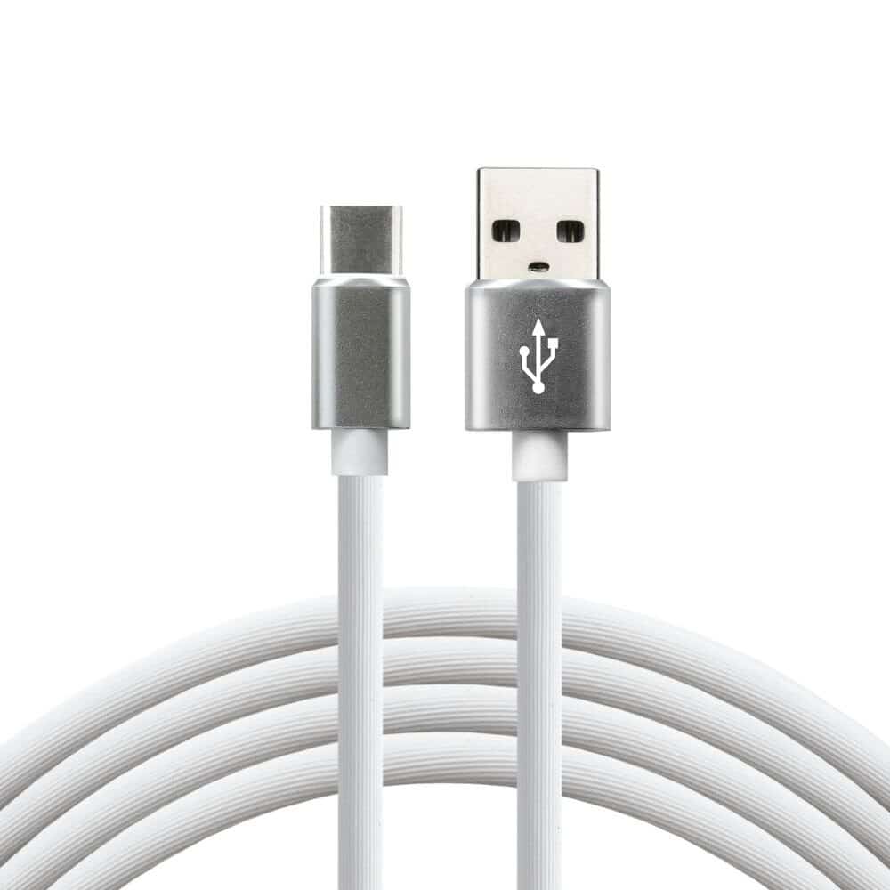 Kabel zasilający everActive CBS-1CW, USB-USB C, 1m, biały