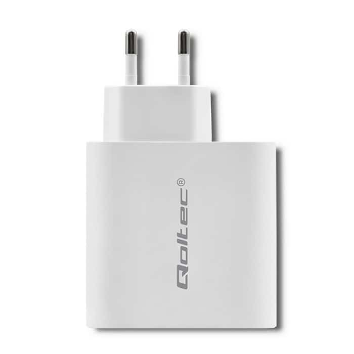 QOLTEC ŁADOWARKA SIECIOWA 63W BIAŁA
