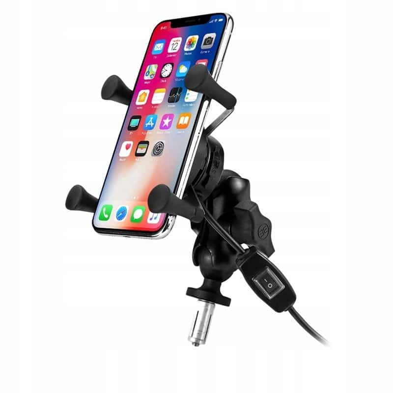 Uchwyt FreedConn MC7W + BM2R do główki ramy motocykla
