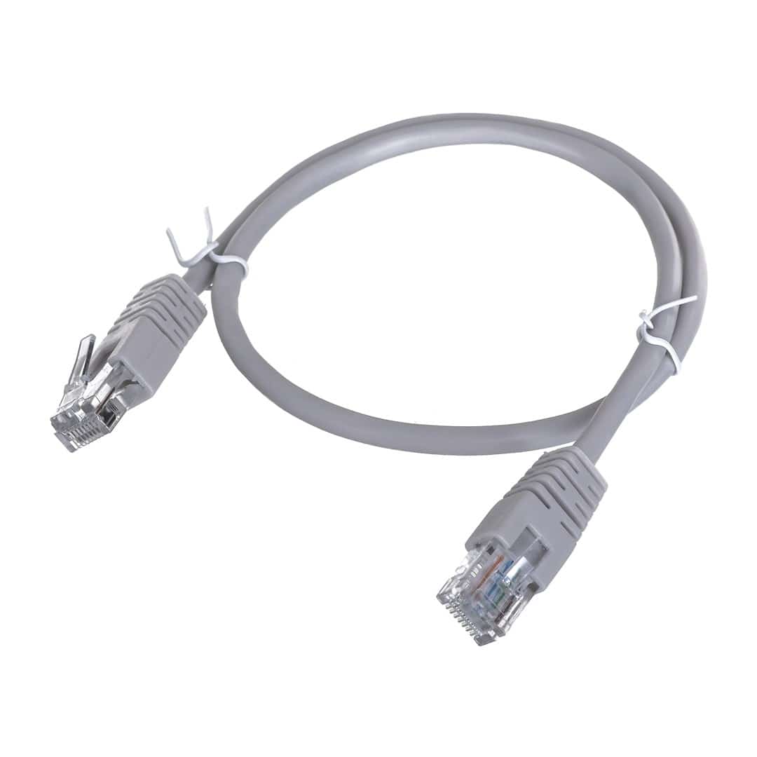 Kabel UTP GEMBIRD PP12-1M, 1m, Cat5e, szary