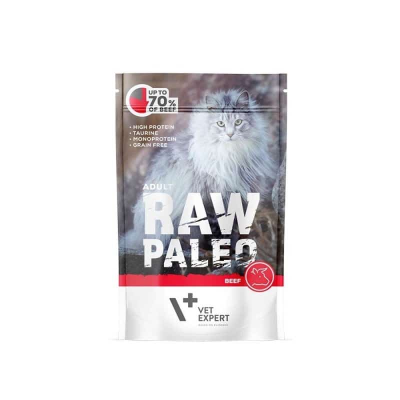 VetExpert Raw Paleo adult cat - Wołowina 100g