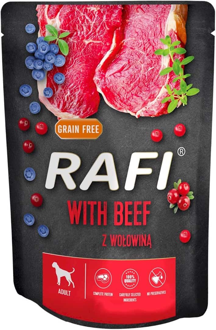DOLINA NOTECI Rafi z wołowiną - 300g mokra karmą dla psa