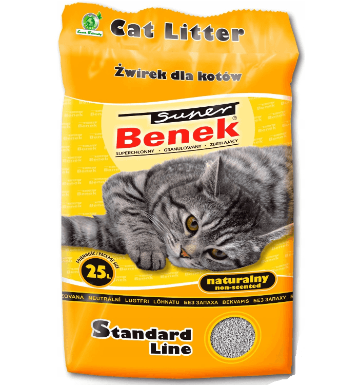 CERTECH Super Benek Standard Naturalny - Žwirek 25 l (20 kg)