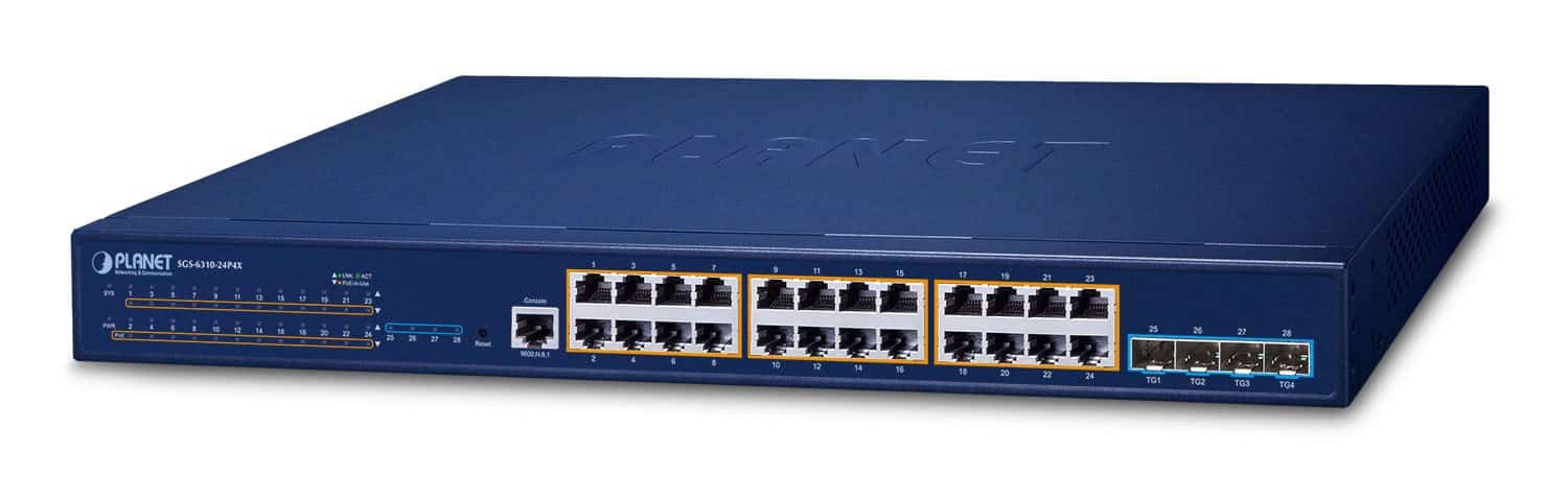 Switch Planet SGS-6310-24P4X Managed 1U Niebieski