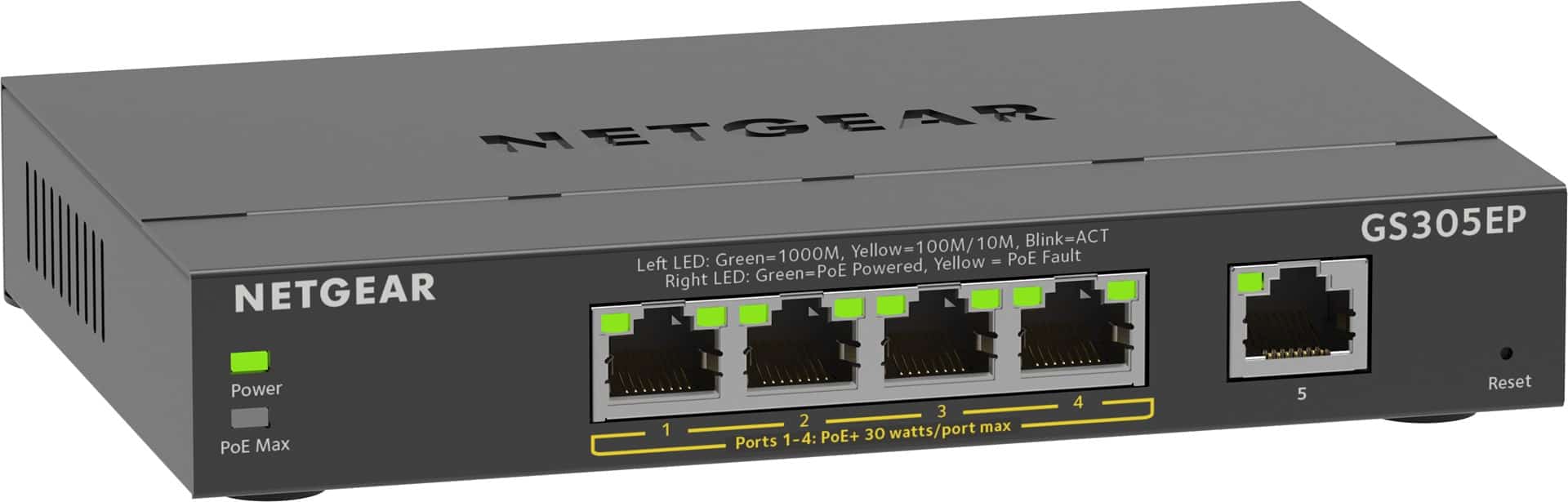 Switch Netgear GS305EP-100PES 5p PoE 63W Unmanaged