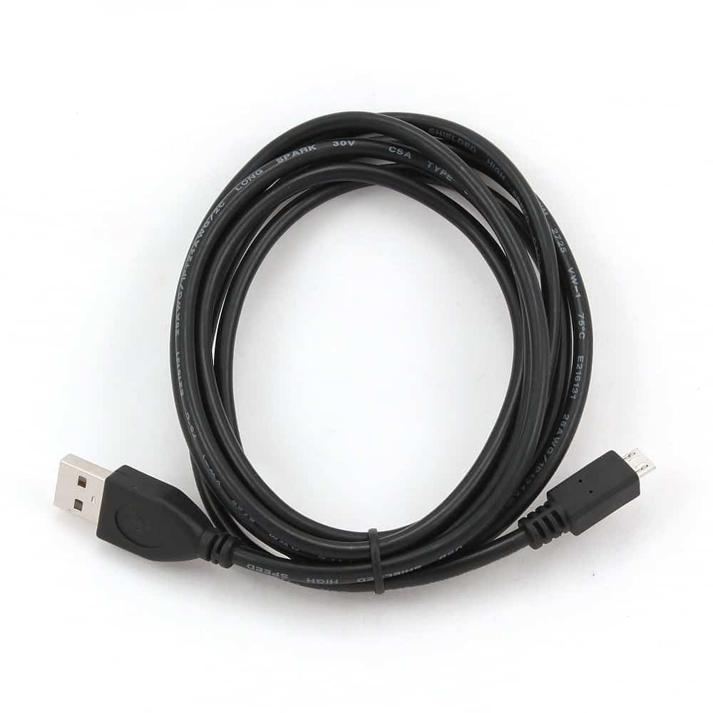 Kabel GEMBIRD CCP-MUSB2-AMBM-1M, 1m, czarny