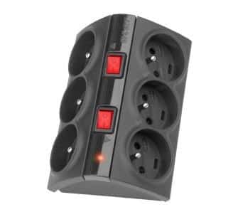 Listwa przeciwprzepięciowa HSK DATA ALP-ACARsmart 10A, 3m, szara