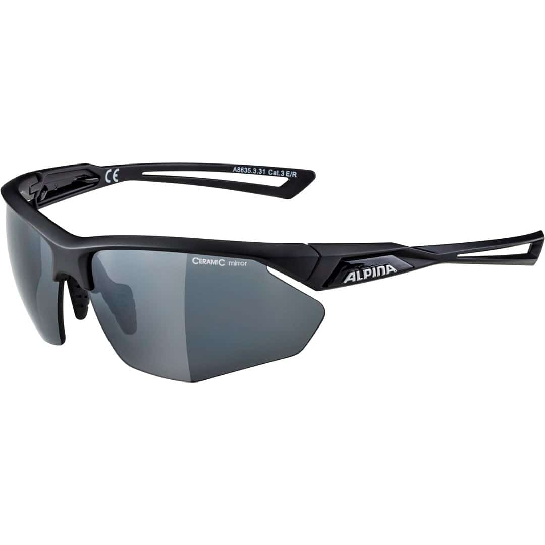 Okulary na rower ALPINA NYLOS HR czarne mat