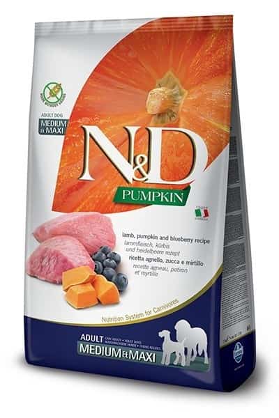 FARMINA N&D Pumpkin Lamb & Blueberry Adult 12kg