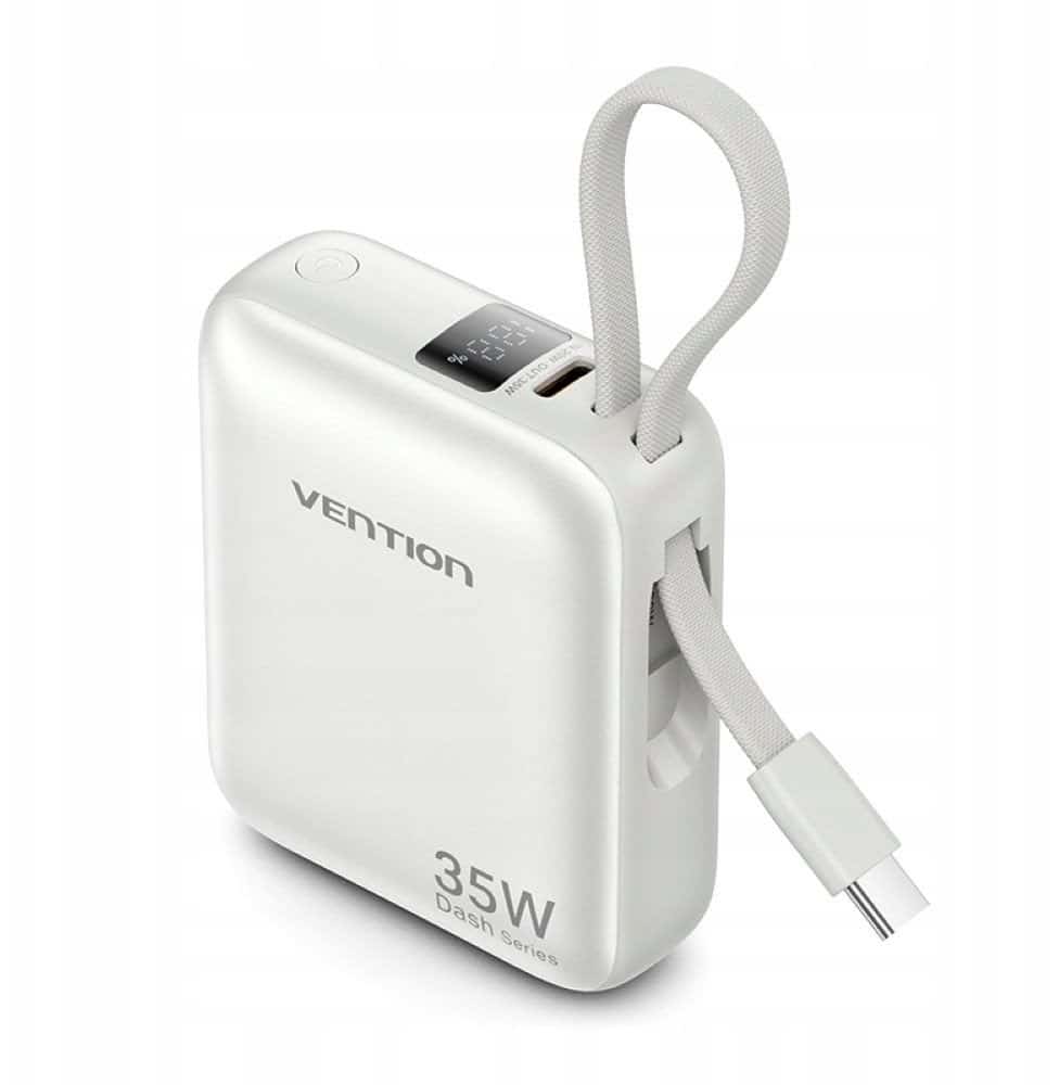 Powerbank Vention 10000mAh 35W PD Beżowy