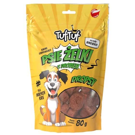 Tuf Tuf Psie żelki - dropsy drobiowe 80g
