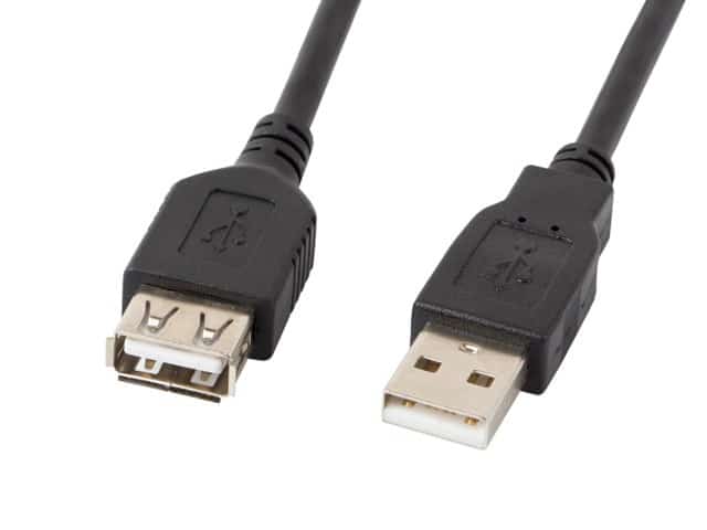 Kabel Lanberg CA-USBE-10CC-0018-BK 1,8m Czarny