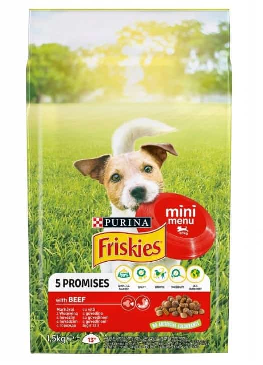 FRISKIES Mini Menu Wołowina z warzywami 1,5 kg