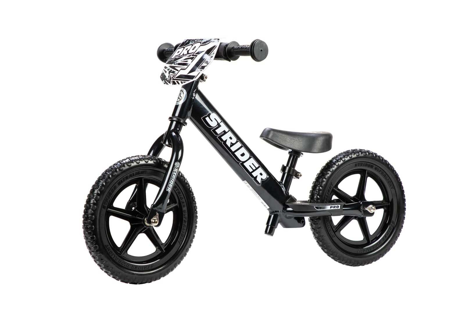Strider Rowerek Biegowy 12" PRO Black Czarny
