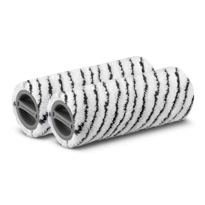 Dwu-elementowe rolki KARCHER 2.055-021.0 - mikrofibra, biały i czarny