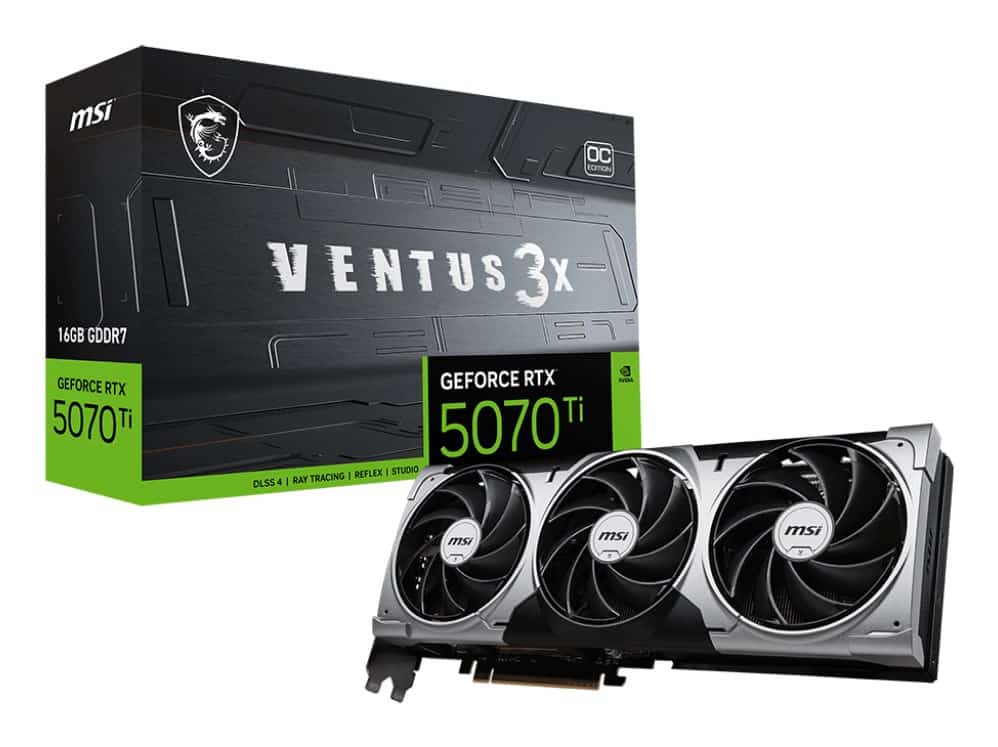 Karta graficzna MSI RTX 5070 Ti VENTUS 3X OC 16GB