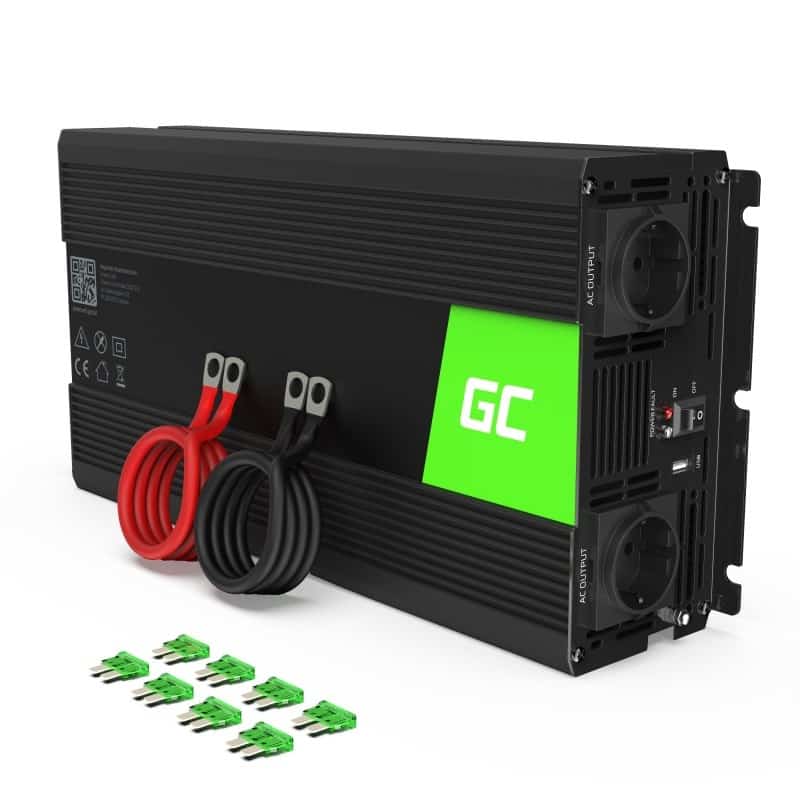 GREEN CELL PRZETWORNICA INV22 12V-230V 1500W/3000W