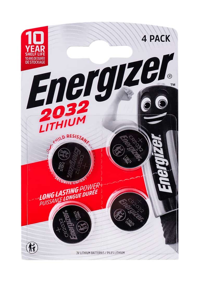 ENERGIZER BATERIA CR2032, 4 Sztuki, 3V