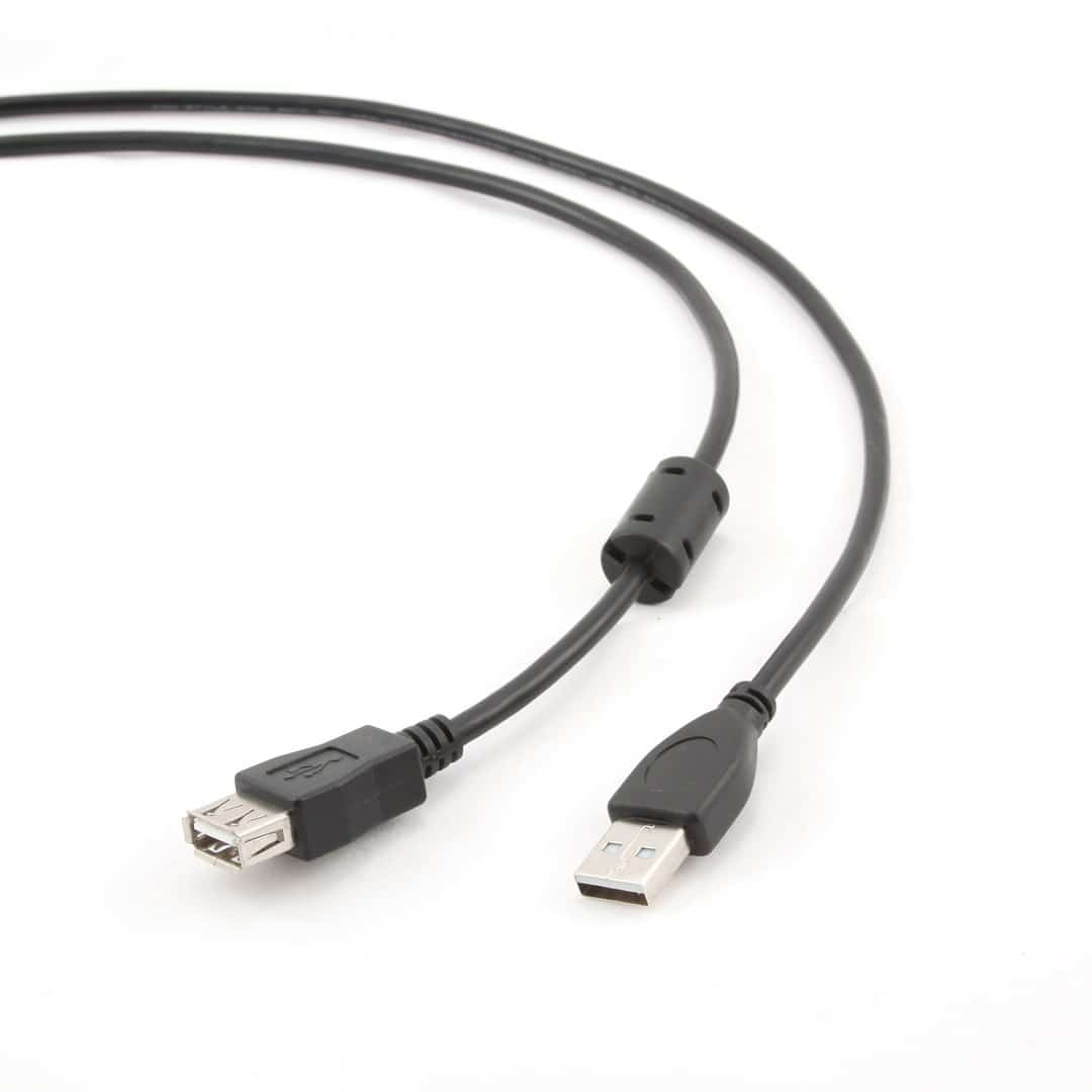 Kabel GEMBIRD CCP-USB2-AMAF-6, 1,8m, czarny