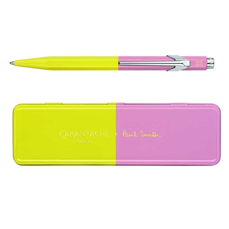 Caran d’Ache Długopis 849 Paul Smith, Kolor Sky Chartreuse/Rose