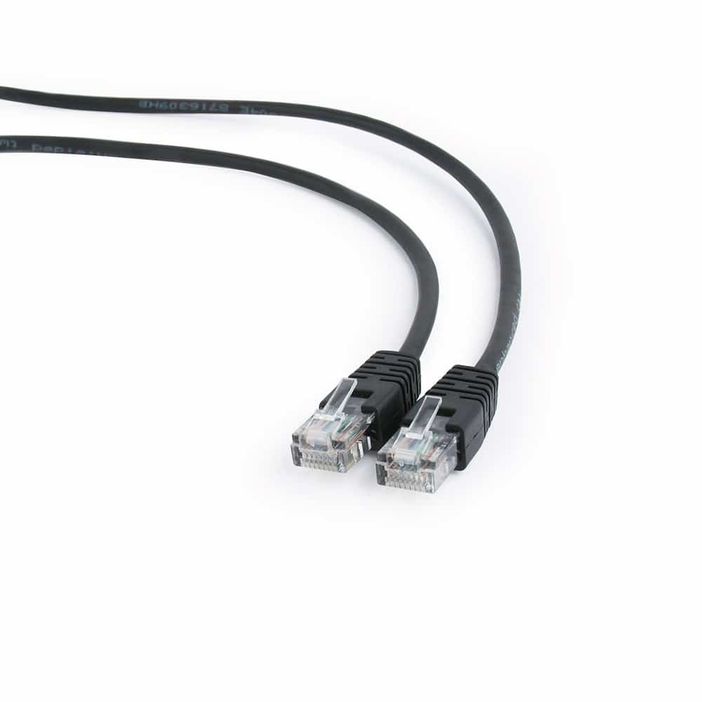 Patchcord GEMBIRD PP12-5M/BK, 5m, czarny