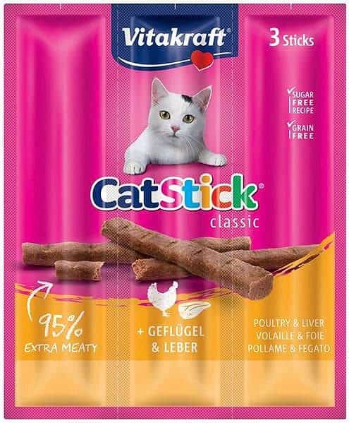VITAKRAFT CAT STICK MINI drób-wątróbka 3szt