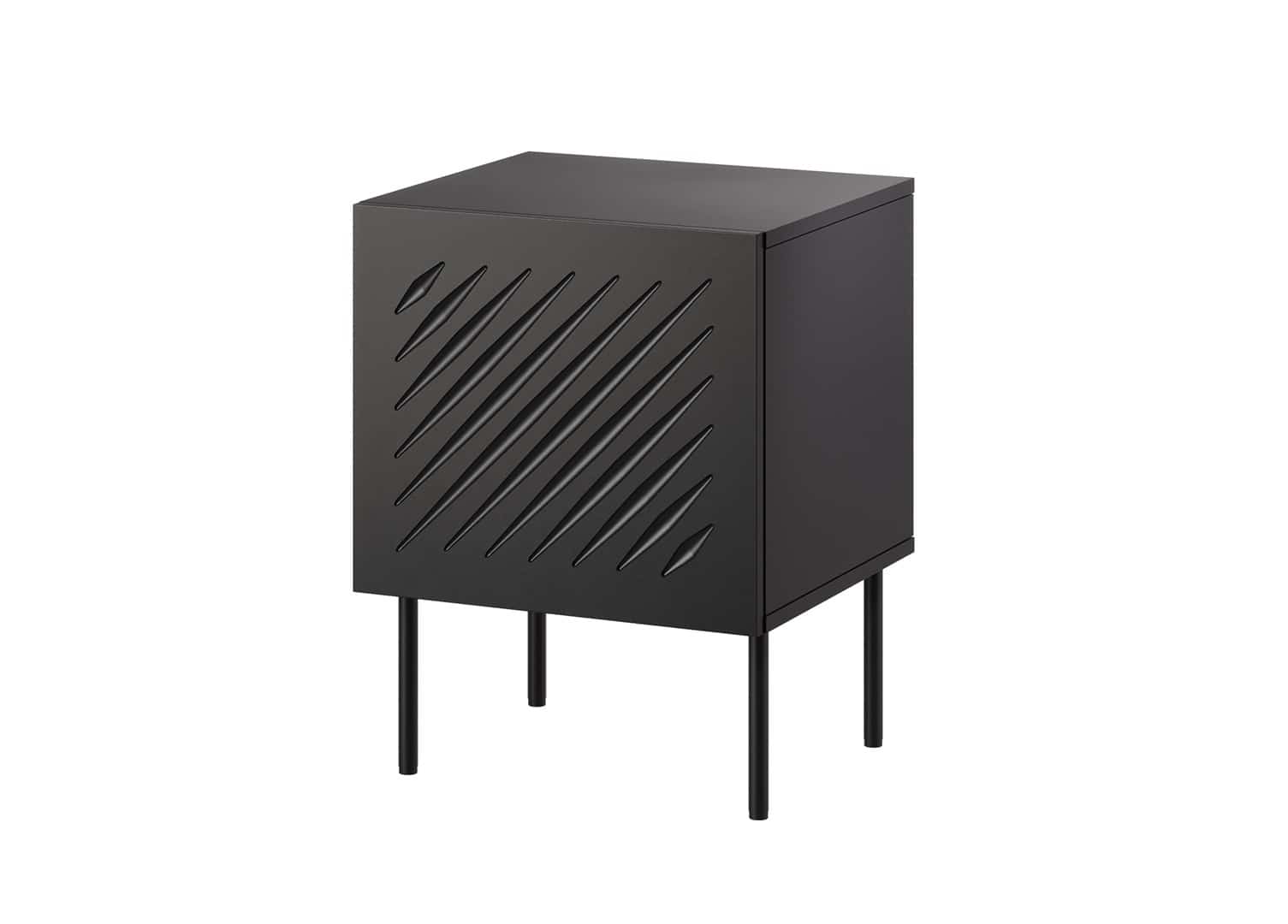 Szafka nocna 2szt SIENA czarny mat 44,5x40x59