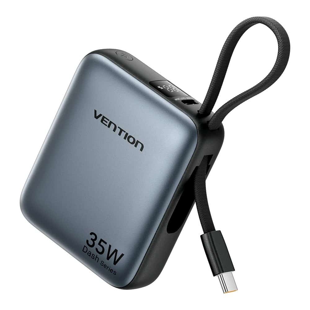 Powerbank Vention 10000mAh 35W PD szary