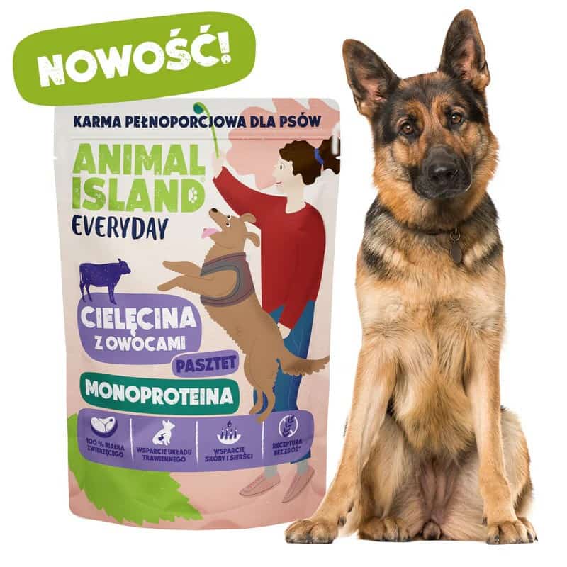 ANIMAL ISLAND Cielęcina 300g dla Piesów