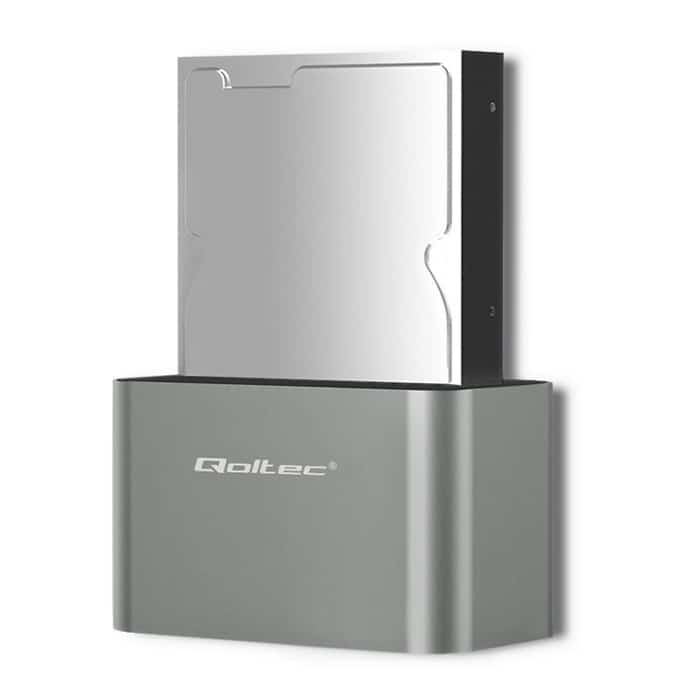 QOLTEC STACJA DOKUJĄCA HDD/SSD 2.5"/3.5" SATA USB 3.0