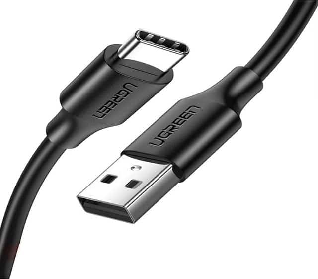 Ugreen kabel USB-A/USB-C 3A 0.25m czarny
