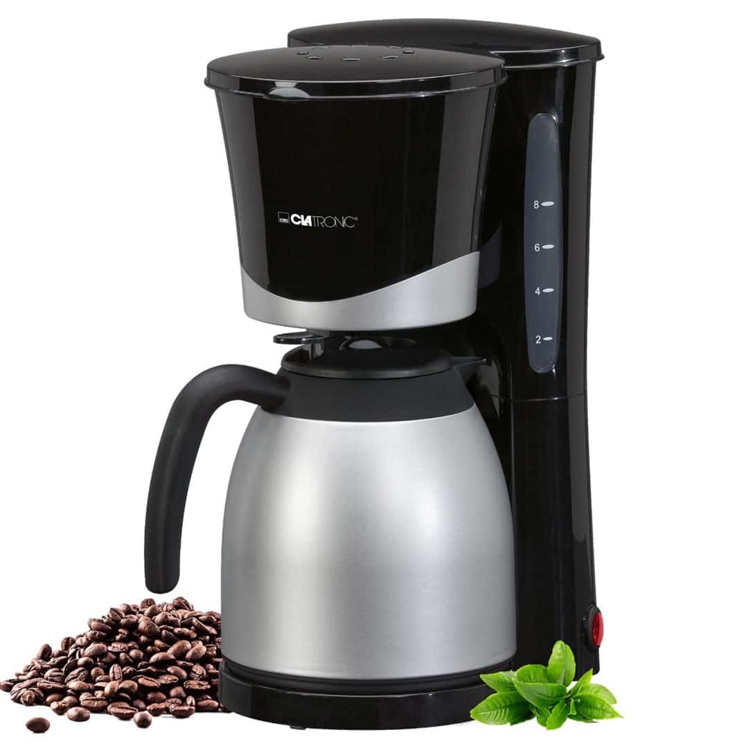 Ekspres przelewowy KA 3327 CLATRONIC - 1 l, stal nierdzewna, czarny