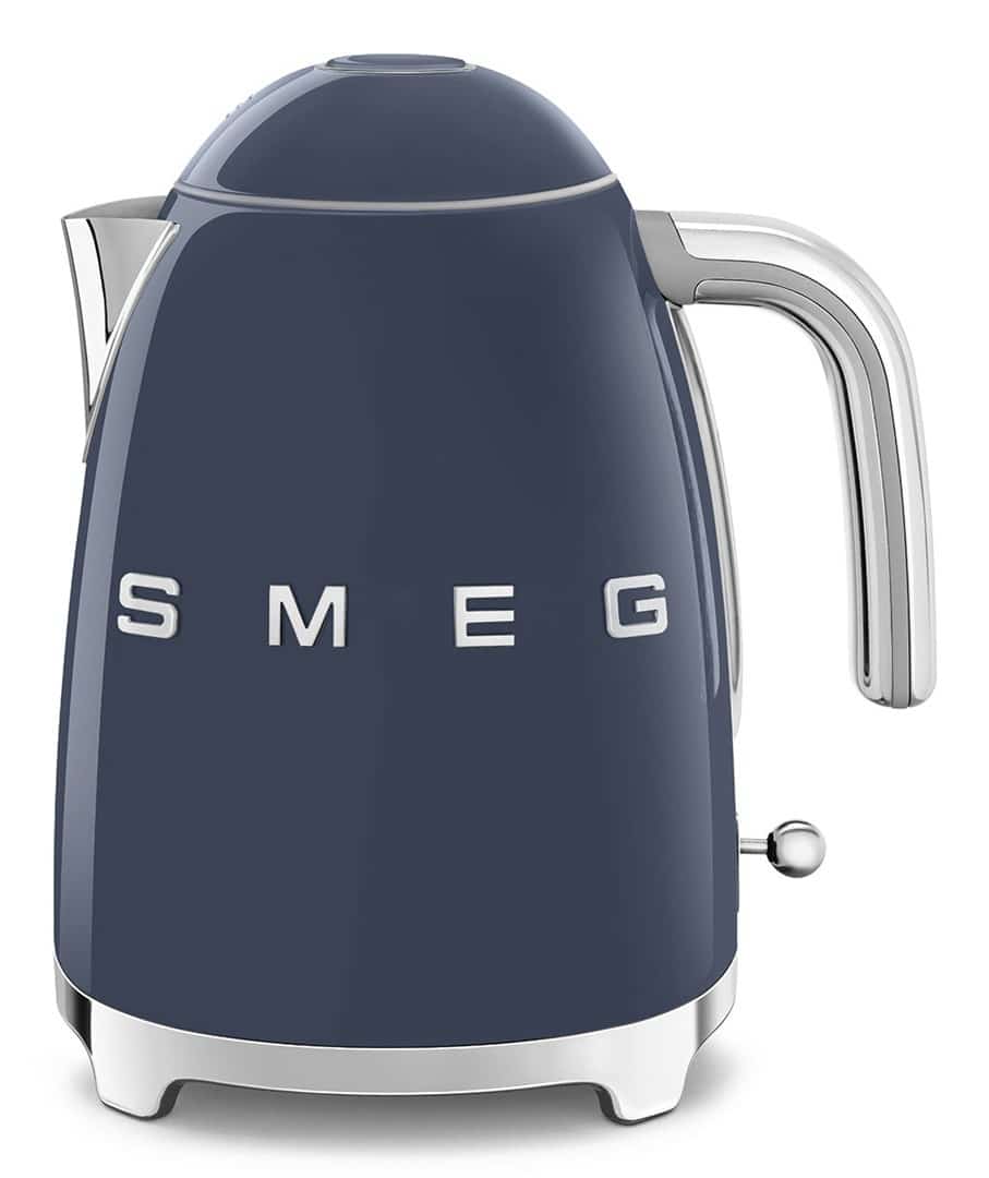 Czajnik elektryczny SMEG KLF03NBEU, 1,7 l, chromowy, niebieski