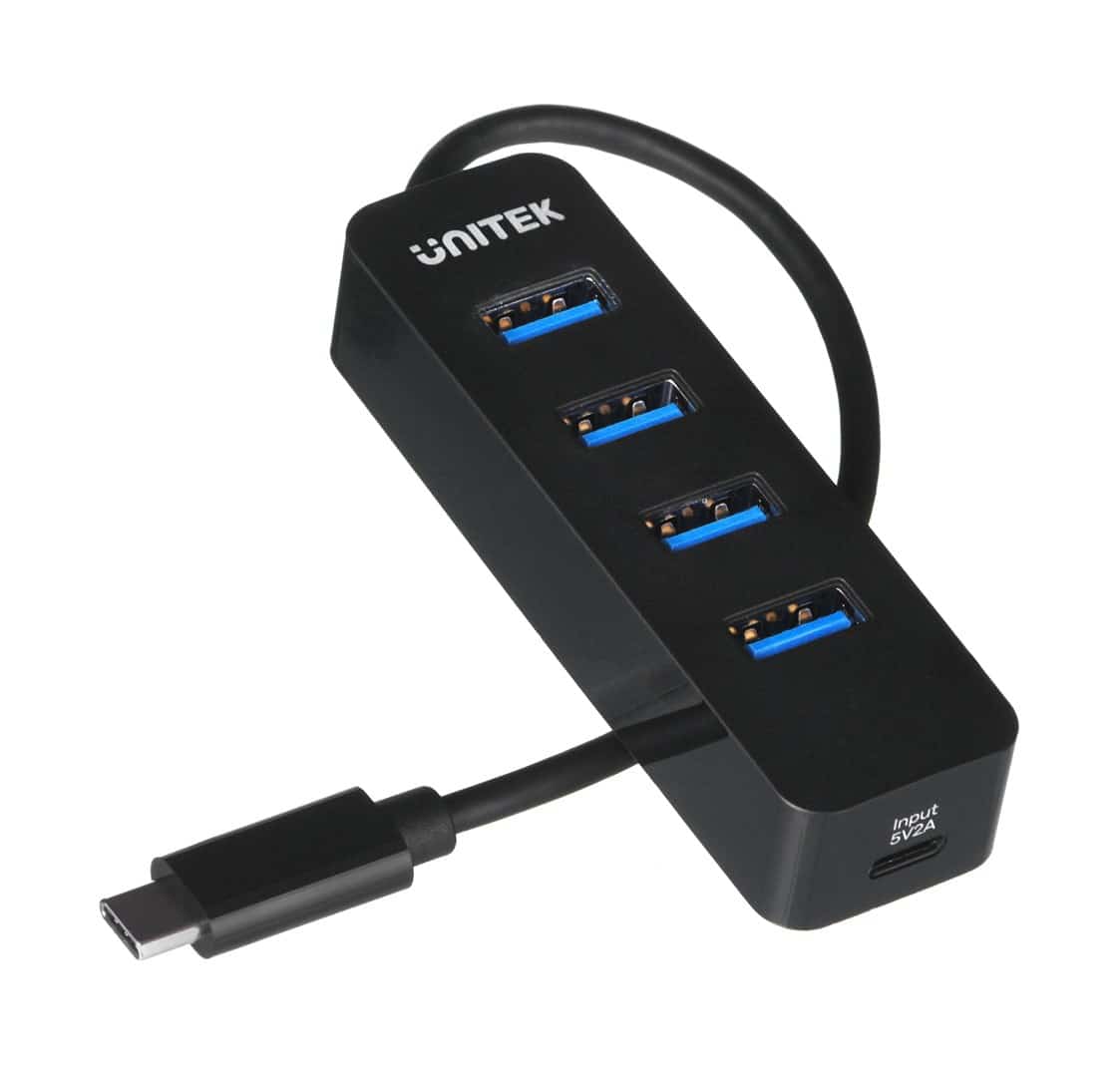 UNITEK HUB USB-C 4XUSB-A 3.1, 10 W, H1117B