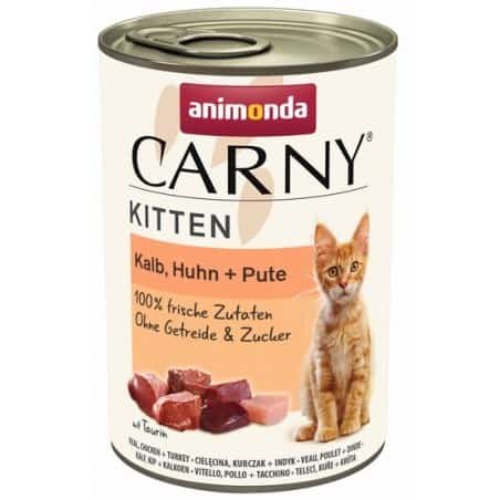 ANIMONDA Carny Kitten Cielęcina Kurczak Indyk 400g