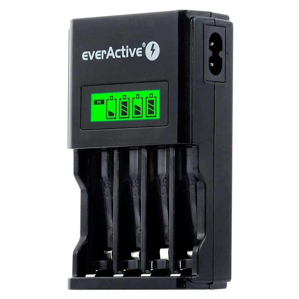 Ładowarka everActive NC450B - Ładuje 4 Baterie AA, AAA