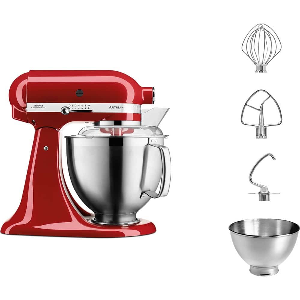 Robot KitchenAid Artisan czerwony 10 prędkości