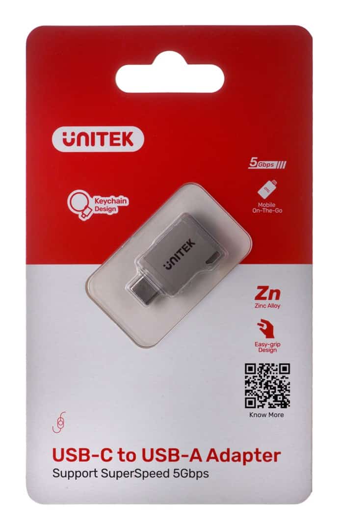 UNITEK ADAPTER USB-C-USB-A 3.1 GEN1, M/F