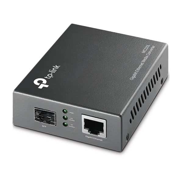 Konwerter TP-LINK MC220L - Czarny, z LED