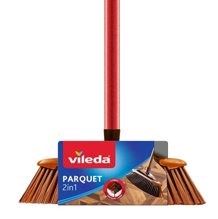 Szczotka do parkietu Vileda 2w1 brłązowa