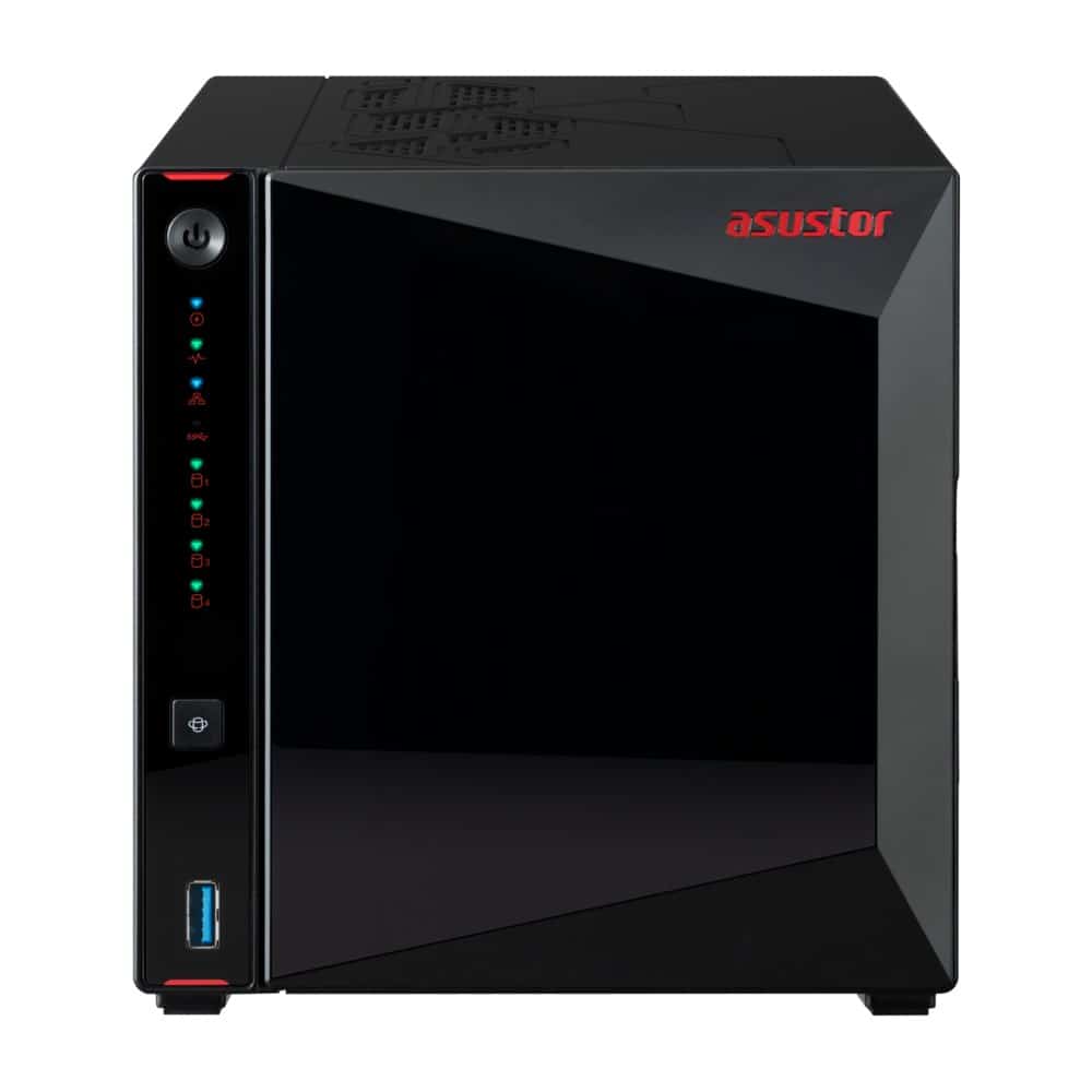 Serwer plików NAS Asustor AS5404T Tower z procesorem Intel Celeron N5105