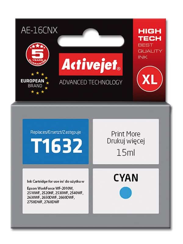 Activejet AE-16CNX Tusz 15ml Niebieski Do Epson