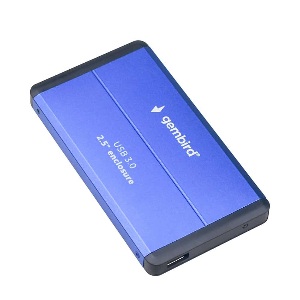 GEMBIRD OBUDOWA HDD/SSD USB 3.0 2.5" SATA, NIEBIESKA