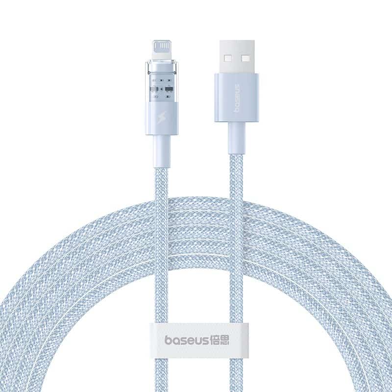Kabel Baseus Gem Typ USB A - Lightning 2.4A 2m (niebieski)